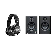 Audio-Technica ATH-M50xBT2 Wireless Over-Ear Headphones, Black & PreSonus Eris E3.5-3.5