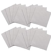 Jewelry Cleaning Cloth, Jewelry Polishing Cloth, 3.1 x 3.1 inches (8 x 8 cm), Double-Sided Polishing Cloth, Wristwatch, Coins, Glasses, Silverware, Ring, Commercial Use, Pack of 20 (Gray)