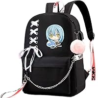Anime Tensei Shitara Slime Datta Ken Rimuru Tempest Backpack Backpack With Ribbon Pendant (8)