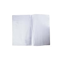 Double-Sided All Clear Vinyl Menu Cover | Two-Sided 4 View Folding Menu Booklet | Slip in Side-Loading Cover | Wipeable, Reusable | 5.5” x 8.5” | Pack of 24