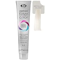 Lisap Lisaplex Filter Color Hair Color Cream, 100 ml./3.38 fl.oz. (Metallic Gloss)