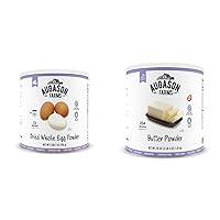 Augason Farms Dried Whole Egg Product 2 lbs 1 oz (Pack of 1) & Butter Powder 2 lbs 4 oz No. 10 Can