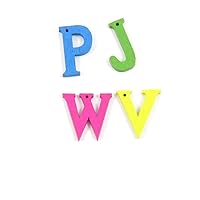 Price per 10 Pieces Sewing Sew On Buttons AD1 Mixed Big Letters 1 Hole for clothes in bulk wood Supplies Handmade