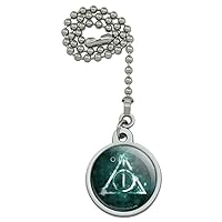 GRAPHICS & MORE Harry Potter Deathly Hallows Logo Ceiling Fan and Light Pull Chain