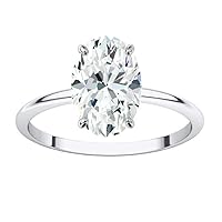 Crushed Ice Engagement Ring, Oval Cut 2.50CT, VVS1 Clarity, Colorless Moissanite Ring, 925 Sterling Silver Ring, Ethical Jewelry, Wedding Ring, Perfact for Gift Or As You Want