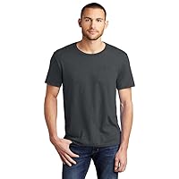 District Young Mens Very Important Tee with Pocket. DT6000P Charcoal