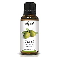 Difeel Essential Oils 100% Pure Olive Oil 1 Ounce (6-Pack)