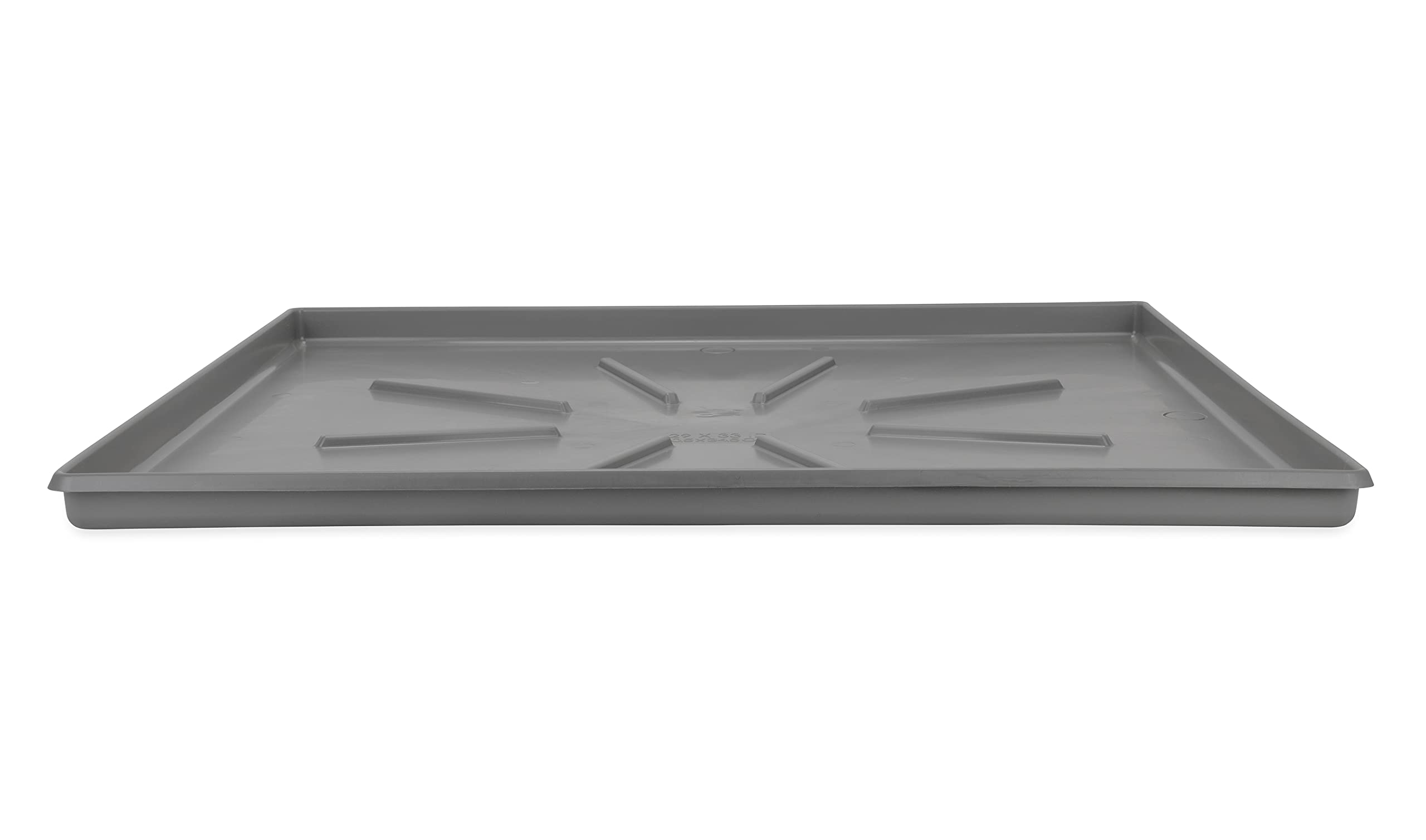 Camco Washing Machine Drain Pan | 31-inches x 35-inches (OD); 29-inches x 33-inches (ID) | Pewter (20788)