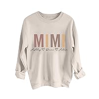 Women's Going Out Tops Cute Round Neck Tops Cotton Casual Fashion Long Sleeve O Pullover Tops, S-3XL