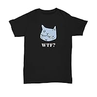 Funny T Shirts for Men, Women, Gag Gift, Birthday, Anniversary, Girlfriend, Boyfriend, Angry Cat Cartoon - Unisex Tee