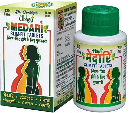 Bellentines Abhay Medari Slim Fit Tablets Weight Loss Supplement & Effective Fatrid - 120 Tablets
