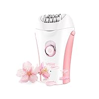Epilator for Women,Facial Hair Removal with LED Light,Dual Speed Hair Remover Smooth Glide Epilator for Face/Legs/Underarm/Bikini (Pink)