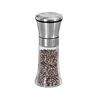 Pepper Grinder, Kitchen Salt and Pepper Mill Set, Advanced and Salt Shaker are Equipped with 304 Stainless Steel Body Adjusted, Kitchen Grinder Seasonings,13x5cm