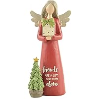 Blossom Bucket Friends are A Gift Christmas Angel Decoration, Multi-Color