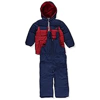 Boys' 2-Piece Colorblock Snowsuit Set - navy, 5