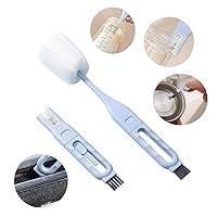 4 in 1 Cup Lid Gap Cleaning Brush Set, Sponge Cleaning Brush，Multifunctional Insulation Bottle Cleaning Tools, Tiny Silicone Cup Holder Cleaner, Home Kitchen Cleaning Tools