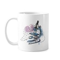 Chemistry Kowledge Microscope Mug Pottery Ceramic Coffee Porcelain Cup Tableware