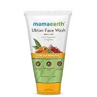 MAMAEARTH Ubtan Face Wash WITH Turmeric & Saffron for TAN Removal150ml