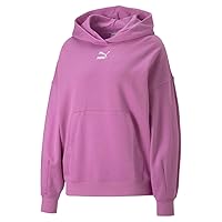 Puma Womens Classics Oversized Hoodie Casual Outerwear Casual Pockets - Pink