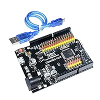 for Leonardo R3 Plus Board CH340 CH340G ATmega32U4 ATmega32U4-AU Microcontroller Board Module for Arduino Compatible with Cable
