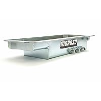 Moroso 21155 Steel Dry Sump Oil Pan, Fits GM LS Engines exc. LS7/9, 3#12AN Pick ups on Driver's Side,