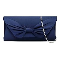 YYW Clutch Purse Elegant Bowknot Evening Bag Classy Purse Wedding Party Shoulder Bow Bag