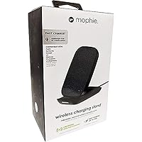 mophie Universal Wireless Multi Coil Charge Stand for Apple iPhone Xs Max, iPhone Xs, iPhone XR, iPhone X, iPhone 8 Plus, iPhone 8, Qi-Enabled Devices - Black