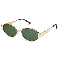 Retro Oval Sunglasses for Women Men Trendy Sun Glasses Classic Shades UV400 Protection SJ1217