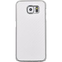 プラタ Plata DSC05G-07ZWH Galaxy S6 SC-05G Case Cover, Galaxy S6 Metallic Carbon Design Case Cover, White