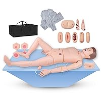 Patient Care Human Manikin with Interchangeable Genitals and Bedsore Modules Manikin Model for Nursing Medical Training