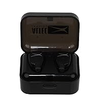 Altec Lansing MZX635 True Wireless Earbuds, True Connect Truly Wireless Headphones, Includes Portable Pocket-Sized Charging Case, IPX4 Waterproof Rating, Black