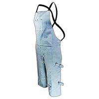 MAGID unisex adult Leather protective work and lab aprons, Gray, 24 x 42 US