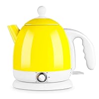 Kettles,Kettle Retro Stainless Steel Electric Water Kettle Withtat Stainless Steel Teapot/Yellow