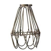 tools - Retro Vintage Industrial Lamp Covers Pendant Trouble Light Bulb Guard Wire Cage Ceiling Fitting Hanging Bars Cafe Lamp Shade - (Body Color: Green)