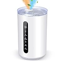 Tower Humidifiers for Large Room,Hioo 6.6L 1.74Gal Topfill Ultrasonic Warm and Cool Mist Air Humidifier for Bedroom with 8H Timer 360° Nozzle Adjustable Humidistat Night Light for Nursery Home Plant