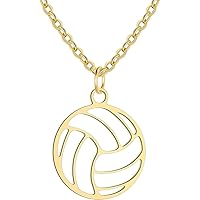 Soccer Ball Necklace Pendant for Girls Sports Jewelry gold Soccer Cross Necklace for Boys Soccer Player Gifts, volleyball earrings for girls