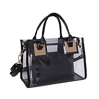 Segater® Clear Crossbody Handbags,Women's Small Tote Beach Bag Fashion Clear Jelly Handbag Top Handle Shoulder Bag Transparent Purse
