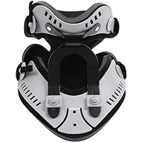 Neck Brace Adjustable Cervical Traction Device 360° Fixed Wrap 20° Physiological Curvature Repair for Relieves Neck Discomfort and Spine Pressure