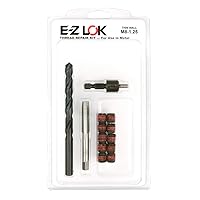 E-Z LOK EZ-310-M8 Thread Repair Kit for Metal Carbon Steel Threaded Inserts M8-1.25 and Installation Tools