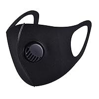 Reusable Face Mask, Washable Reusable Face Mask with Breathing valve for Adults, Anti Haze Dust Face Health Washable