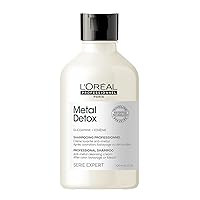 L’Oreal Professionnel Metal Detox Shampoo | Hard Water Chelating Shampoo | Removes Metal Build Up | Protect Color & Add Shine | Paraben & Sulfate Free | For Damaged Hair | For All Hair Types