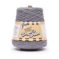 Sugar'N Cream Cones Overcast Yarn - 1 Pack of 400g/14oz - Cotton - 4 Medium - Knitting/Crochet