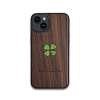 ZIFENGXUAN-Genuine Black Walnut Wood Case for iPhone 13/13pro/13pro max with Support for Magnetic Wireless Charging (iPhone 13,Wood)