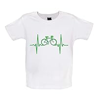 Cycling Heartbeat Monitor - Organic Baby/Toddler T-Shirt