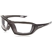 Radians XT1-11 Extremis Full Black Frame Safety Glasses with Clear Anti-Fog Lens
