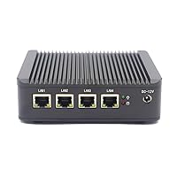 J3160 Quad Core Firewall Micro Appliance, Mini PC, Nano PC, Router PC, 4 RJ45 Port AES-NI Compatible with Pfsense OPNsense