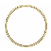Ewatchparts ROTATING BEZEL 18K YELLOW GOLD COMPATIBLE WITH ROLEX PLASTIC MODEL GMT MASTER 16753, 16758