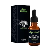 Alayna Natural Pure Castor Oil for Eyelashes, Eyebrows, Hair Growth, Skin and Face - 1OZ