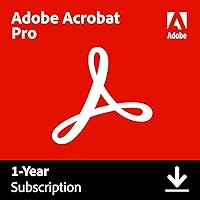 Adobe Acrobat Pro | 12-Month Subscription with Auto-Renewal | PDF Software | Edit, Convert, Protect, and E-Sign | PC/Mac Download | Activation Required [Subscription]