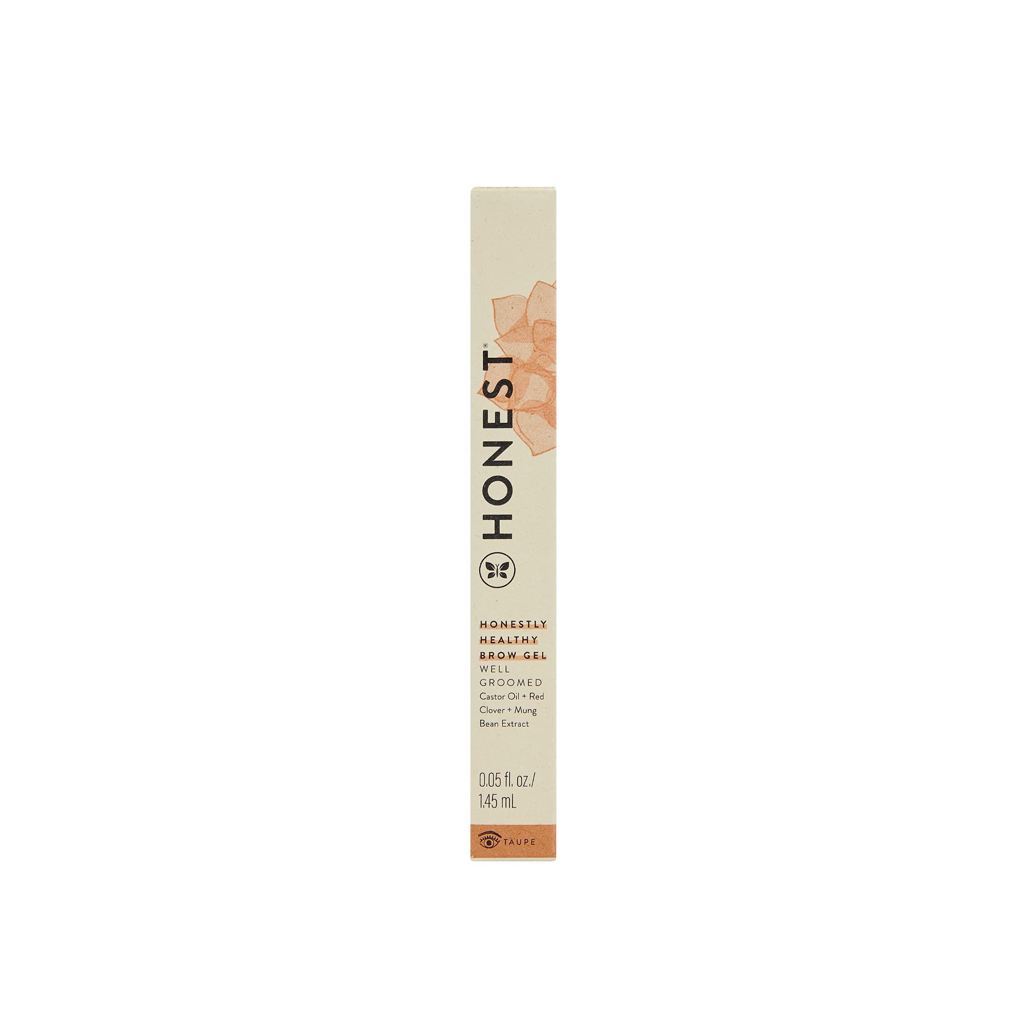 Honest Beauty Healthy Brow Gel, Taupe with Castor Oil | Plant Derived Proteins | Fuller + Healthy-Looking Brows | EWG Certified & Vegan | 0.05 Fl Oz